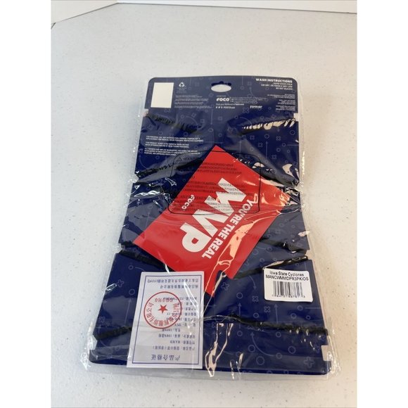 Iowa State NCAA Football Foco Pack 3pk Pleated Face Covering Mask - Picture 3 of 5